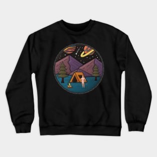 Solo Camping Midlife Merit Badge Crewneck Sweatshirt